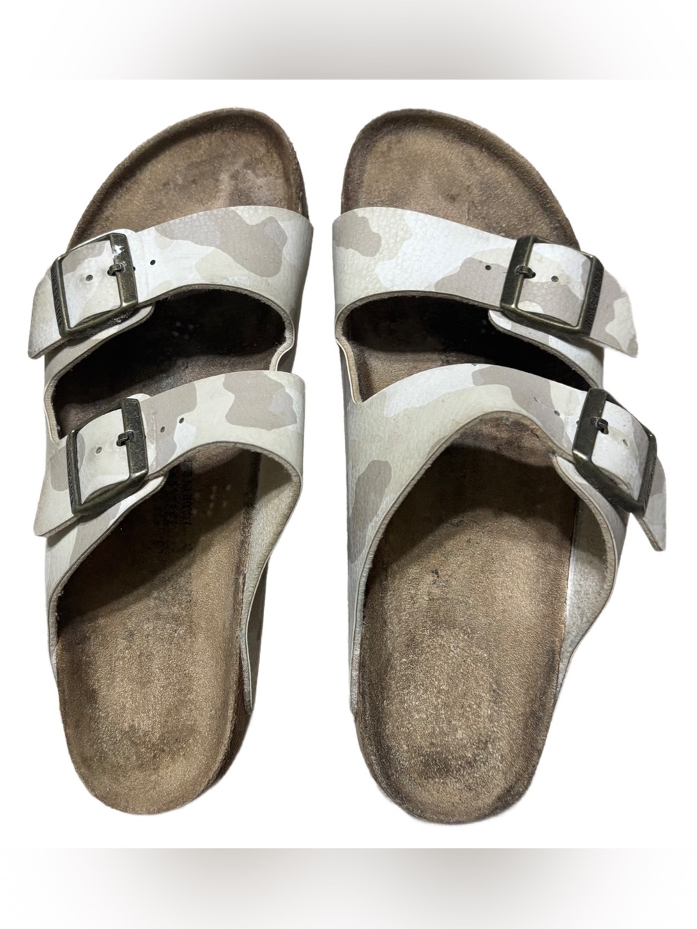 Birkenstock Arizona Camo Sandals Cork Footbed Double Strap EU 41